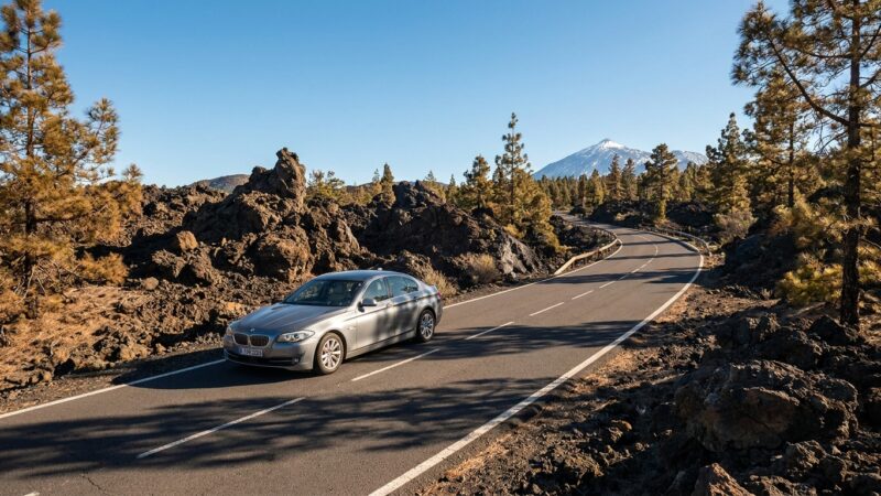 За рулем BMW 5-Series на Тенерифе: Наш обзор