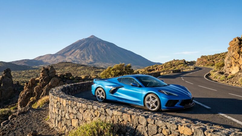 Тест-драйв Chevrolet Corvette C8 на Тенерифе
