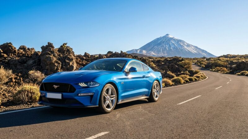 Обзор вождения Ford Mustang на Тенерифе: на дороге