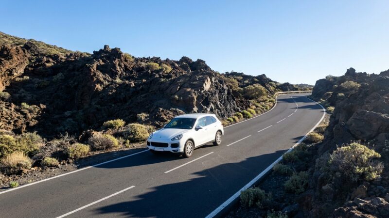 Обзор вождения Porsche Cayenne E-Hybrid на Тенерифе